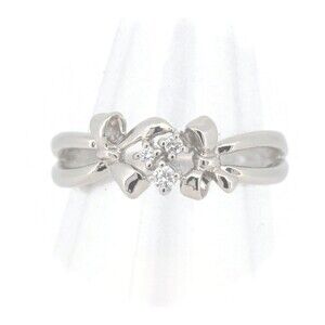 Tasaki Tasaki PT900 Platinum Diamond Ring 0.04ct Size 11 Metal Ring